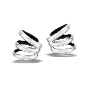 Sterling Silver Triple Band Ear Cuffs